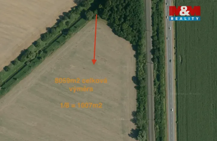 Prodej pole, Horní Moštěnice, 1007 m2