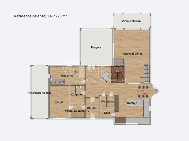 Prodej rodinného domu, Zeleneč, Štefánikova, 540 m2