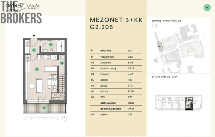 Prodej bytu 3+kk, Praha, 79 m2