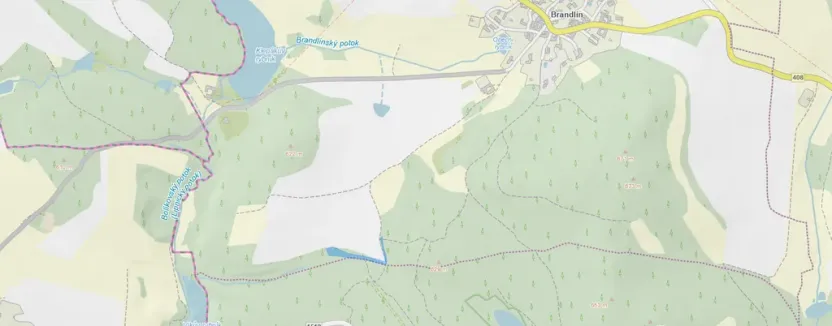 Prodej lesa, Volfířov - Brandlín, 3426 m2