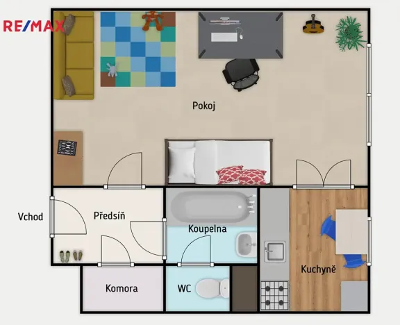Prodej bytu 1+1, Praha - Hodkovičky, Klánova, 39 m2