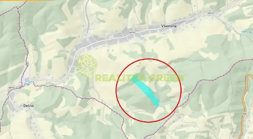 Prodej lesa, Všemina, 68618 m2