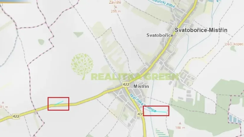 Prodej pole, Svatobořice-Mistřín, Hlavní, 8725 m2