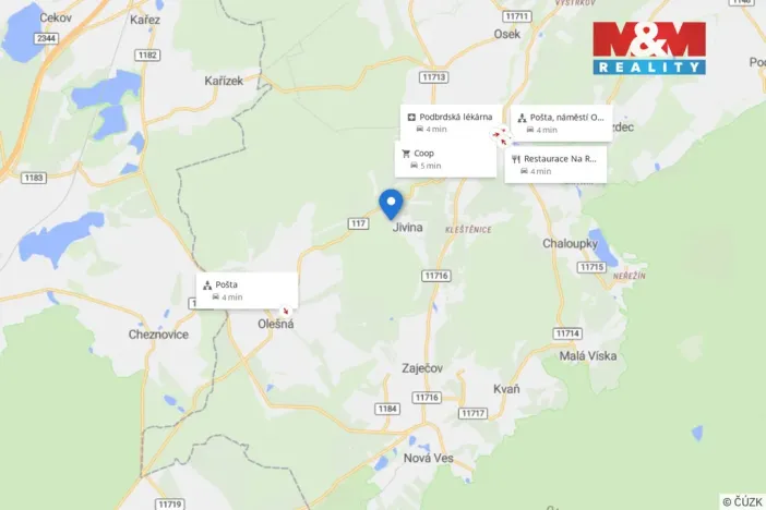 Prodej rodinného domu, Jivina, 80 m2