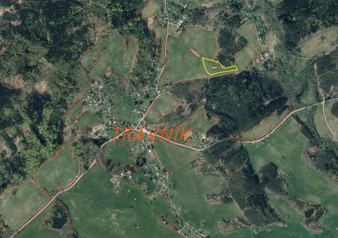 Prodej pole, Cvikov - Trávník, 7470 m2