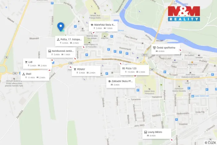 Prodej zahrady, Louny, Parašutistů, 684 m2