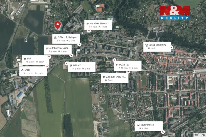 Prodej zahrady, Louny, Parašutistů, 684 m2