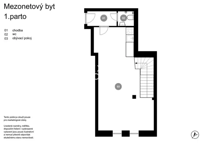 Prodej bytu 2+kk, Praha - Vinohrady, Záhřebská, 74 m2