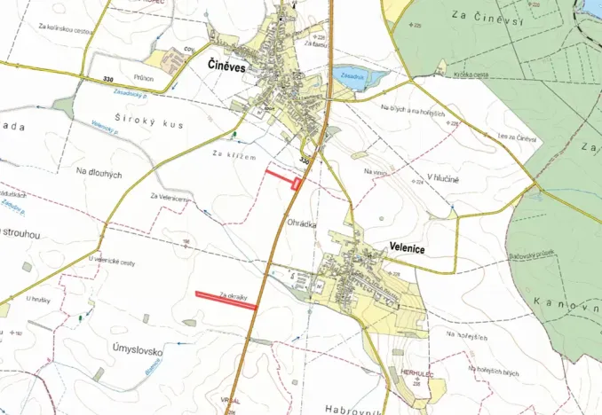 Prodej pole, Velenice, 10752 m2