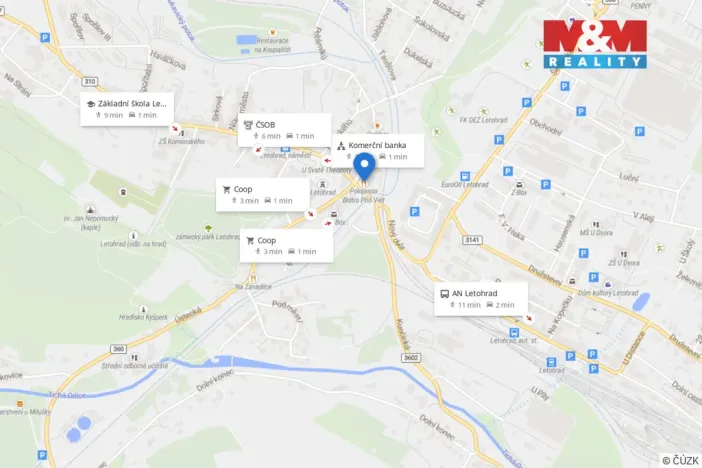 Pronájem bytu 2+1, Letohrad, Jilemnického, 75 m2