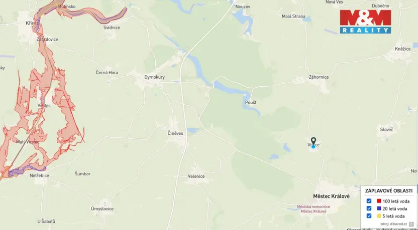 Prodej rodinného domu, Městec Králové - Vinice, 56 m2