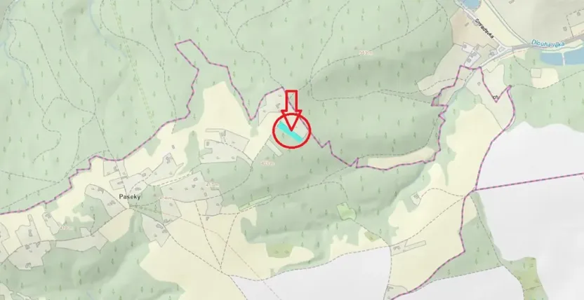 Prodej lesa, Stříbrnice, 2595 m2