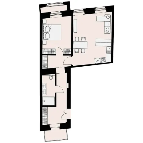 Pronájem bytu 2+kk, Praha, Myslíkova, 70 m2
