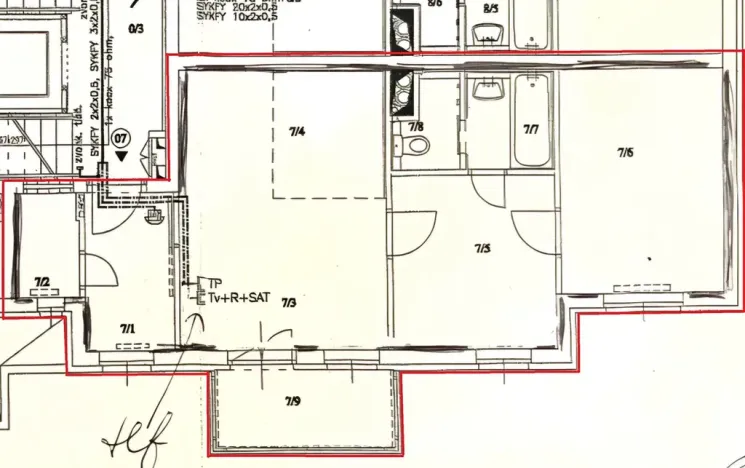 Pronájem bytu 3+kk, Praha - Vysočany, Za Lidovým domem, 58 m2