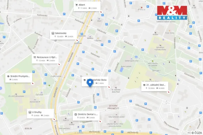 Prodej bytu 4+1, Plzeň - Severní Předměstí, Sokolovská, 80 m2