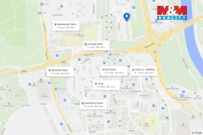 Pronájem bytu 3+1, České Budějovice - České Budějovice 2, Krčínova, 67 m2