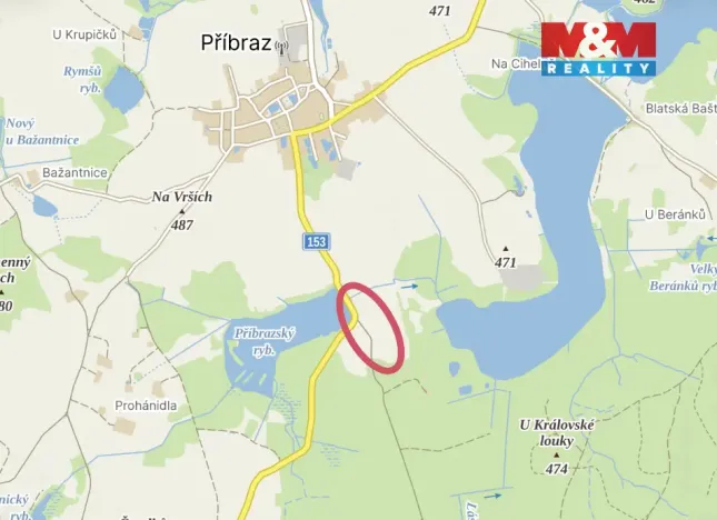 Prodej pole, Příbraz, 12695 m2