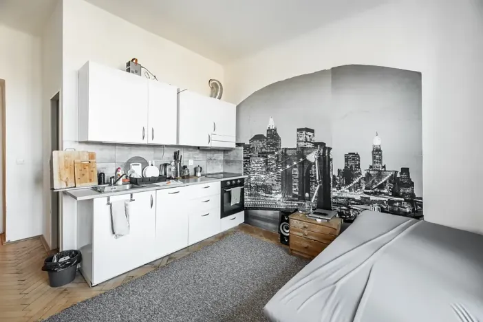 Prodej bytu 1+kk, Praha - Holešovice, Argentinská, 28 m2