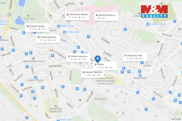 Prodej bytu 2+1, Sokolov, Boženy Němcové, 56 m2