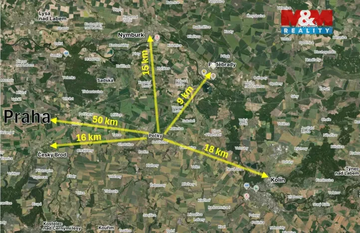 Pronájem bytu 2+kk, Pečky, Žerotínova, 46 m2