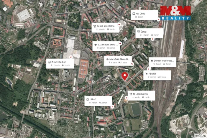 Prodej bytu 3+1, Cheb, Příkopní, 59 m2