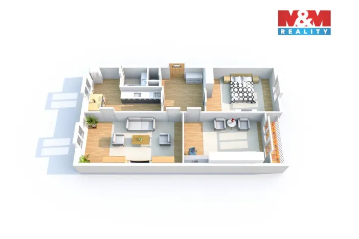 Pronájem bytu 3+1, Ústí nad Labem, Picassova, 78 m2