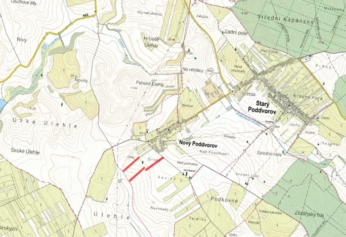 Prodej pole, Nový Poddvorov, 12492 m2