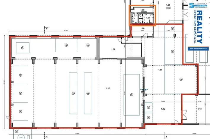 Pronájem výrobních prostor, Lišov, Hůrecká, 1109 m2