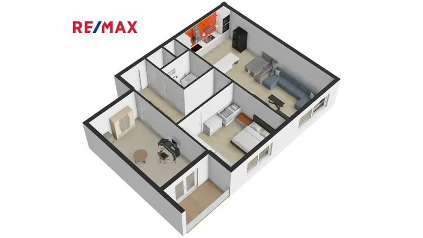 Prodej bytu 3+kk, Praha - Modřany, Jordana Jovkova, 62 m2