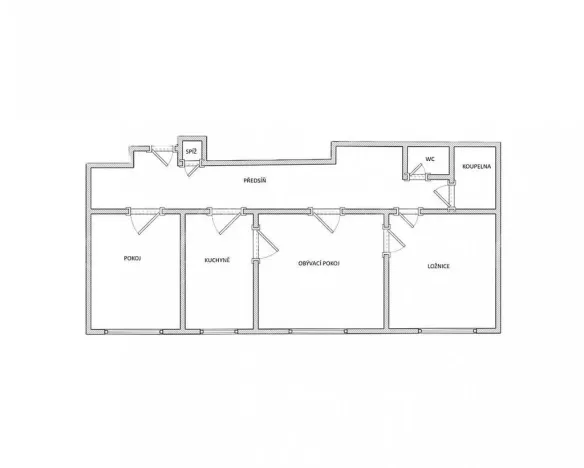Pronájem bytu 3+1, Brno - Zábrdovice, Merhautova, 75 m2