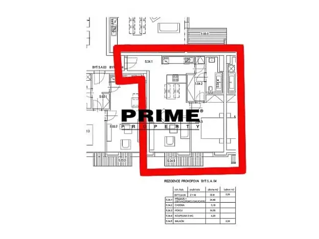 Pronájem bytu 2+kk, Praha - Žižkov, Prokopova, 58 m2