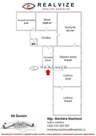 Prodej rodinného domu, Ševětín, Nádražní, 125 m2