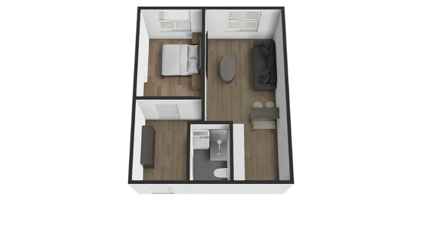 Pronájem bytu 2+kk, Teplice, Slovenská, 41 m2