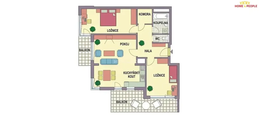 Prodej bytu 3+kk, Praha - Vysočany, Pod Harfou, 80 m2