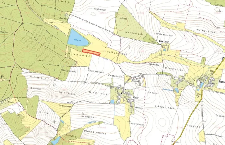 Prodej louky, Bernartice, 7851 m2