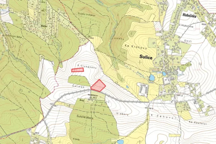 Prodej pole, Sulice, 10522 m2