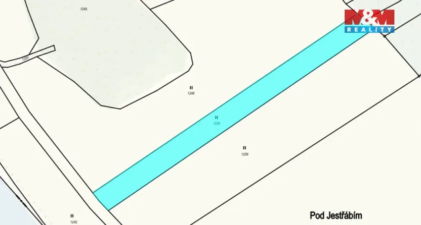 Prodej louky, Kladruby - Třímany, 2584 m2