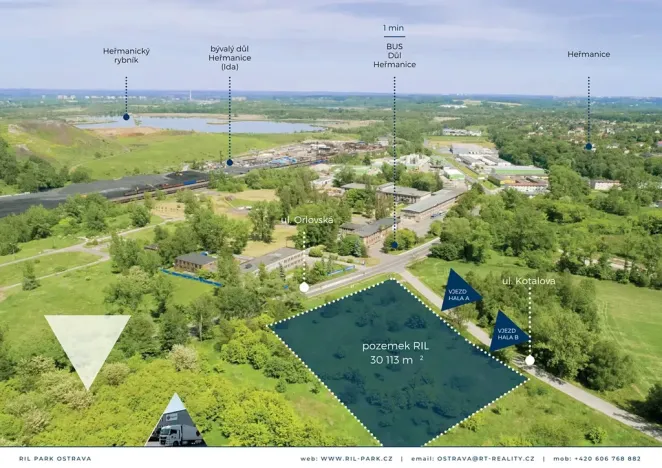 Prodej komerčního pozemku, Ostrava, 30113 m2