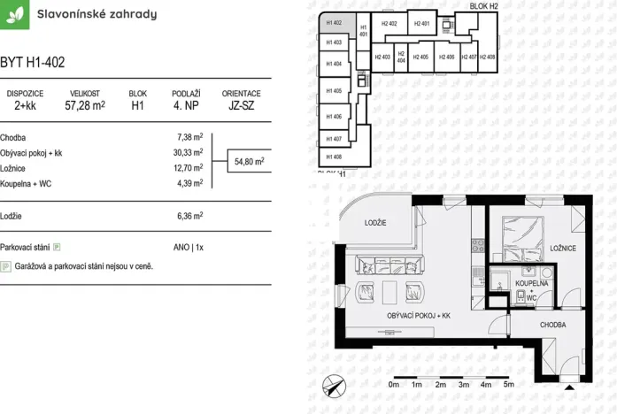 Prodej bytu 2+kk, Olomouc, Loudova, 57 m2