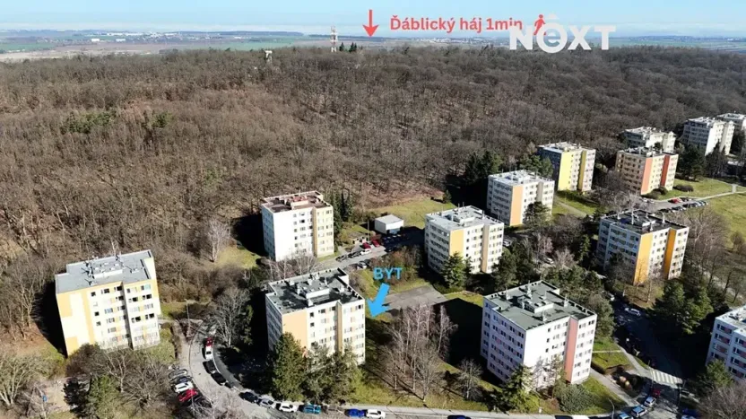 Pronájem bytu 1+kk, Praha - Kobylisy, Jelínkova, 35 m2