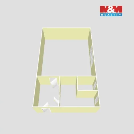 Pronájem bytu 1+kk, Meziboří, nám. 8. května, 26 m2