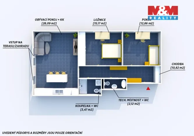 Prodej bytu 3+kk, Rokycany - Borek, Pražská, 72 m2