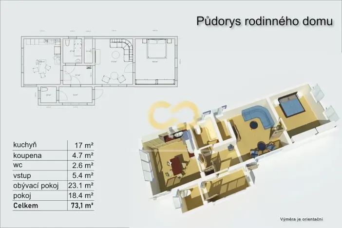Prodej rodinného domu, Domanín, 160 m2