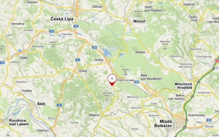 Prodej pozemku, Doksy - Žďár, 1295 m2