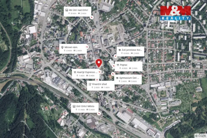 Pronájem kanceláře, Ústí nad Orlicí, T. G. Masaryka, 18 m2