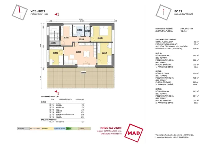 Prodej bytu 4+kk, Němčičky, 88 m2