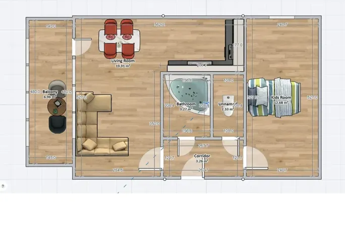 Prodej bytu 2+kk, Orlová, Květinová, 53 m2