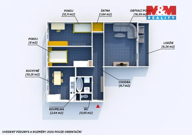 Prodej bytu 3+1, Plzeň, Kralovická, 70 m2