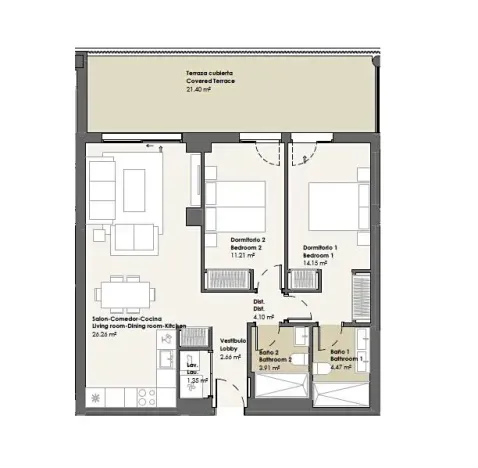 Prodej bytu 3+kk, Torrox, Španělsko, 85 m2