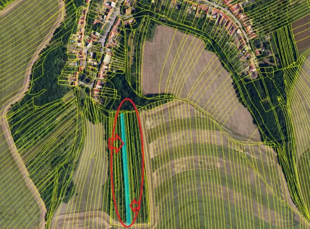 Prodej zahrady, Milešovice, 4939 m2